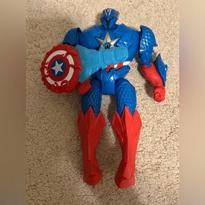 Marvel Avengers Mech Strike Monster Hunters Hunter Suit Captain America Figurine